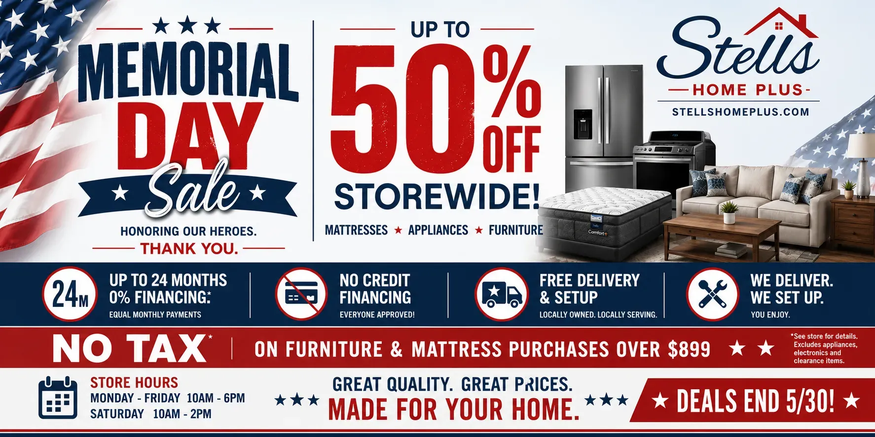 Memorial Day Sale Extended
